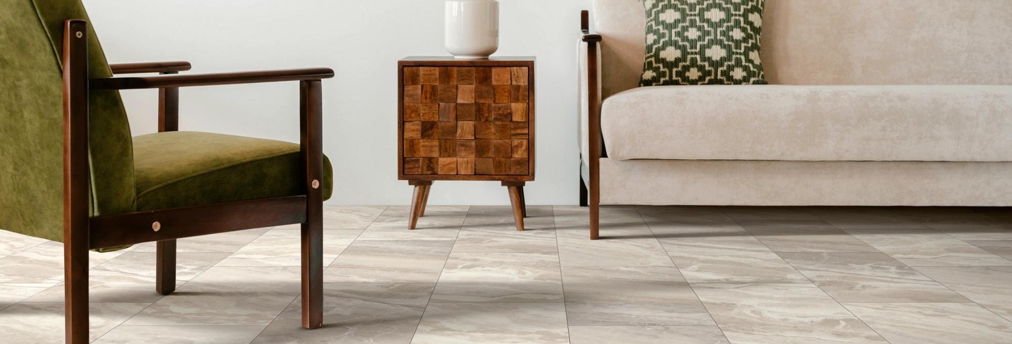 Living room on tile from Coastal Floor Covering Inc in Crowley, LA